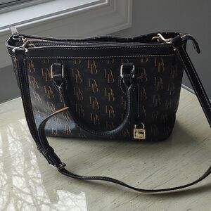 Monogram Brown Crossbody Tote Bag
